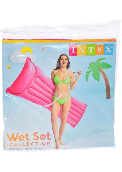 59703 Intex Renkli Deniz Yatağı 183X69 cm - 1 Adet Stokta Olan Gönderilir