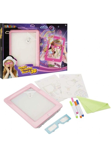 Doodle 3D Si̇hi̇rli̇ Çi̇zi̇m Tahtasi Pembe Veya Beyaz