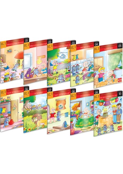 Ingilizce Ilkokul 1.sınıf Hikaye 10'lu Set Karekod Dinlemeli