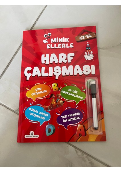 Çiz Sil Minik Ellerle Sayı Çalışması Eğitici Kitap