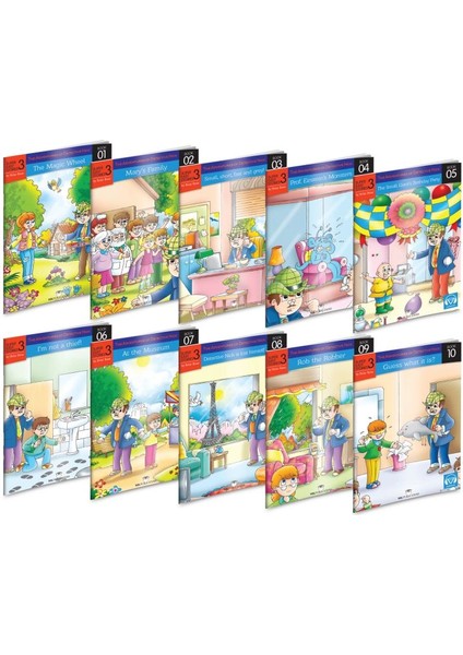Ingilizce Ilkokul 3.sınıf Hikaye 10'lu Set Karekod Dinlemeli