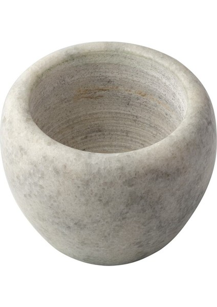 Doğal Desenli Yekpare Mermer Oyma Havan Beyaz Renkli Düz Model fırsatları