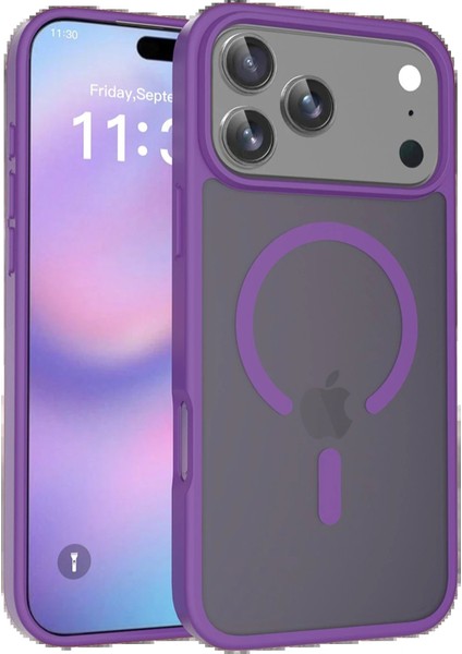 Apple iPhone 17 Pro Max Jota Magsafe Kapak - Derin MOR-(5796)