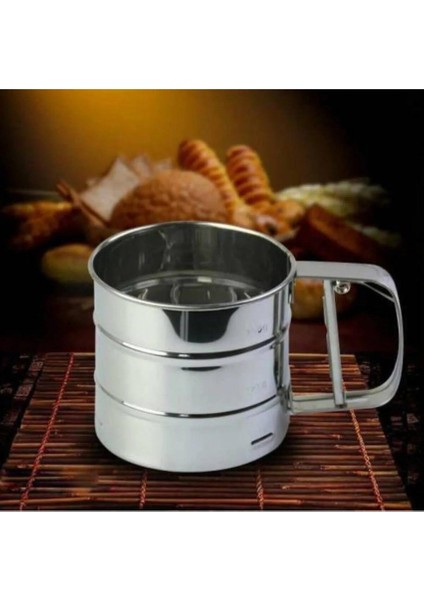 Beyaz 45X65 cm Silikon Hamur Açma Matı, Çelik Un Eleği ve Hamur Dinlendirme Poşeti 8 Li fırsatları