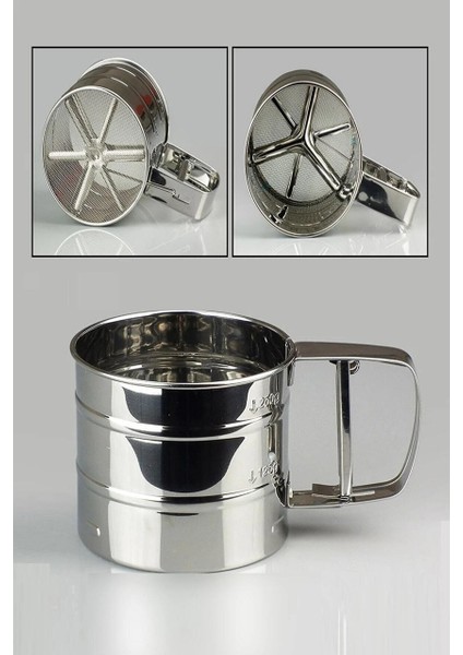 Beyaz 45X65 cm Silikon Hamur Açma Matı, Çelik Un Eleği ve Hamur Dinlendirme Poşeti 8 Li indirimleri