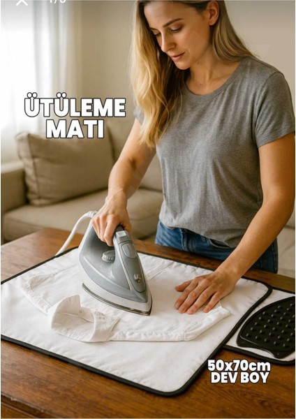 Pratik Seyahat Ütü Matı, Çok Amaçlı Masa ve Halı Ütüleme Örtüsü fiyatları
