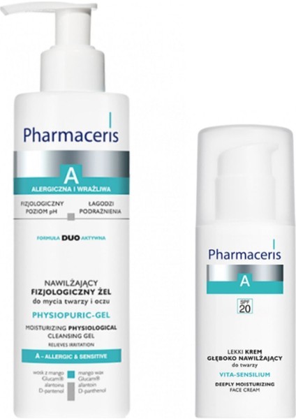 Natural Brightening Cleansing Gel And Intensive Moisturizing Facial Cream Duo Set 3129