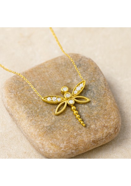 14 Ayar Altın Minik Yusufçuk Kolye