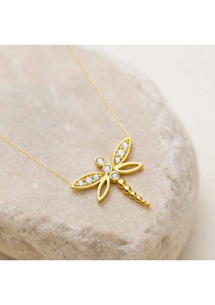 14 Ayar Altın Minik Yusufçuk Kolye modelleri