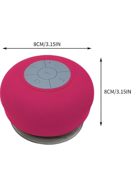 Vakumlu Su Geçirmez Bluetoothlu Mini Duş Hoparlörü modelleri