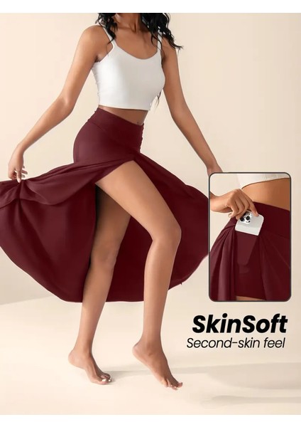 Cottonlab Kadın Cep Detay Taytlı Sandy Etek indirimleri