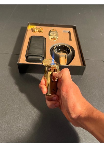 5'li Puro Seti - Çakmak & Kesici & Kılıf & Küllük & Tutucu fırsatları