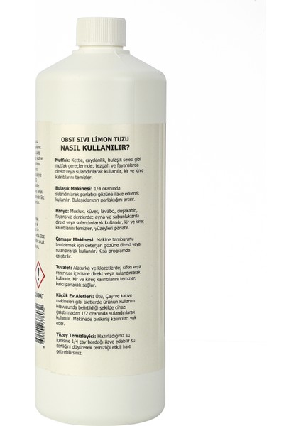 Kolay Temizlik Için Sıvı Limon Tuzu 1 Litre Sıvı Karbonat 1 Litre Mutfak Banyo Tuvalet Doğal Temizlik indirimleri