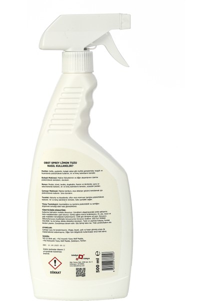 Kolay Temizlik Için Sprey Limon Tuzu 500 ml Sprey Karbonat 500 ml Mutfak Banyo Tuvalet Doğal Temizlik fırsatları