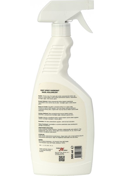 Kolay Temizlik Için Sprey Limon Tuzu 500 ml Sprey Karbonat 500 ml Mutfak Banyo Tuvalet Doğal Temizlik indirimleri