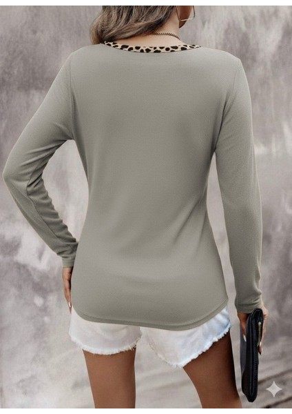 Cottonlab Kadın Uzun Kollu V Yakalı Kaşkorse Bluz fiyatları