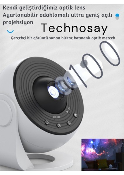 Galaksi Projektör 13 Film Disk Hd Gerçekçi Yıldızlı Galaksi Gökyüzü Masa ve Gece Lambası modelleri