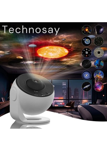 Galaksi Projektör 13 Film Disk Hd Gerçekçi Yıldızlı Galaksi Gökyüzü Masa ve Gece Lambası indirimleri