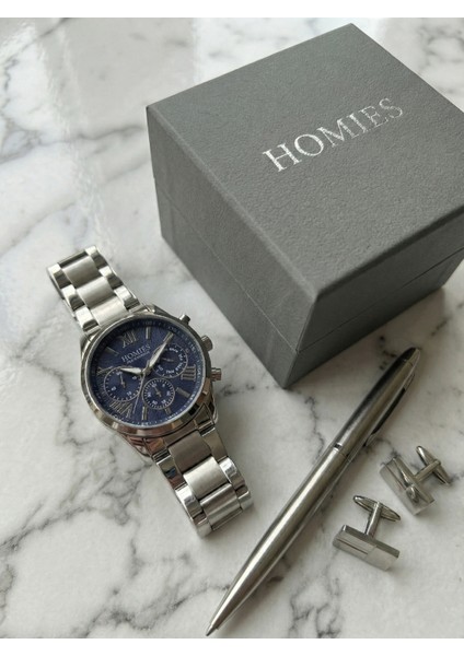 Erkek Kol Saati Çelik Kordon Tüm Foksiyonları Çalışır