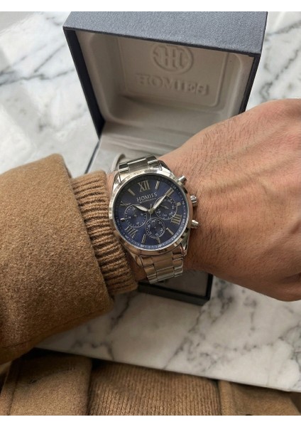 Erkek Kol Saati Çelik Kordon Tüm Foksiyonları Çalışır