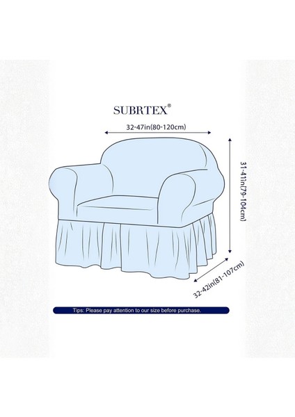 Bürümcük Tek Kişilik Koltuk Kılıfı, Berjer Örtüsü, Lastikli, Esnek, Etekli (1 Adet) indirimleri