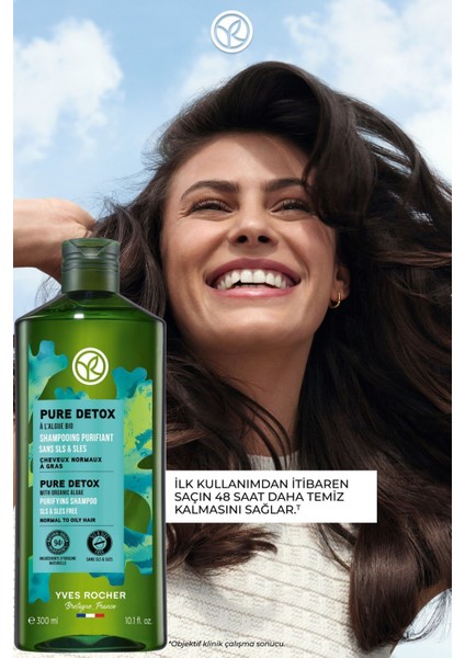 Cleansing Shampoo For Oily Hair / Pure Detox - Free From Sls And Sles, Vegan - 300ML fırsatları