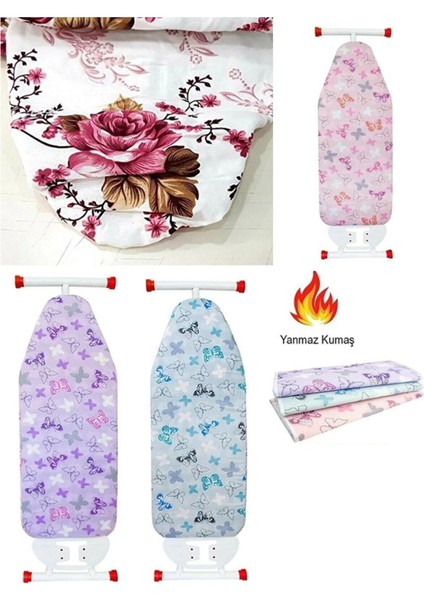 Yumuşak ve Şık Pamuklu Ütü Masası Kılıfı, Lastikli ve Keçeli Tasarım fiyatları