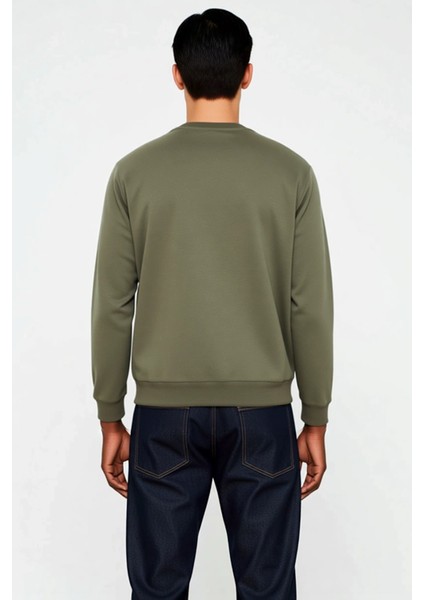 Erkek Bisiklet Yaka Standart Kol Regular Kalıp Sweatshirt Fonksiyonel Dayanıklı Kaliteli Şık fırsatları