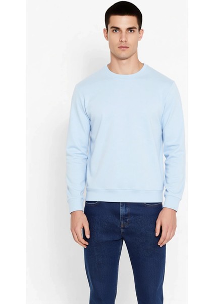 Erkek Bisiklet Yaka Standart Kol Regular Kalıp Sweatshirt Fonksiyonel Dayanıklı Kaliteli Şık modelleri