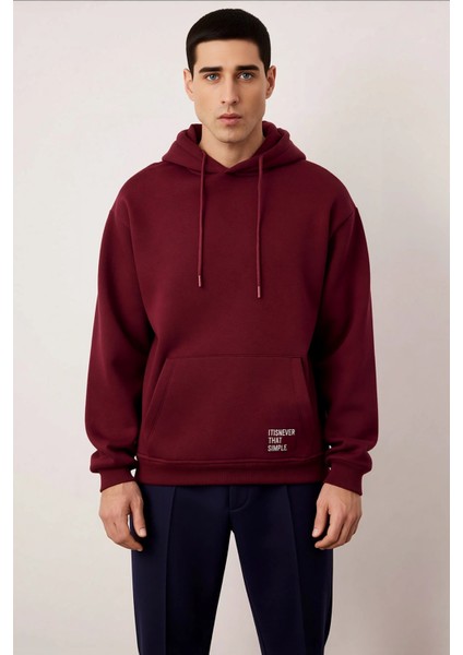 Erkek Kapüşonlu Düşük Kol Uzun Kollu Oversize Kalıp Sweatshirt Fonksiyonel Dayanıklı Rahat modelleri