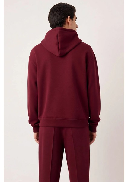 Erkek Kapüşonlu Düşük Kol Uzun Kollu Oversize Kalıp Sweatshirt Fonksiyonel Dayanıklı Rahat fırsatları