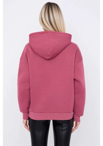 Kadın Kapüşonlu Düşük Kol Uzun Kollu Oversize Örme Sweatshirt Fonksiyonel Dayanıklı Modern fırsatları