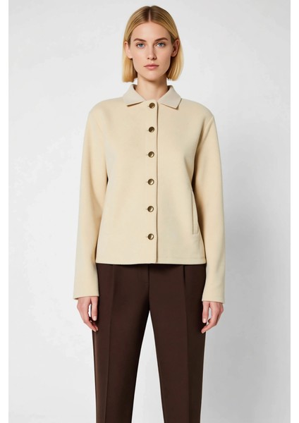 Kadın Bisiklet Yaka Standart Kol Düz Desenli Regular Kalıp Örme Ceket Fonksiyonel Kaliteli modelleri