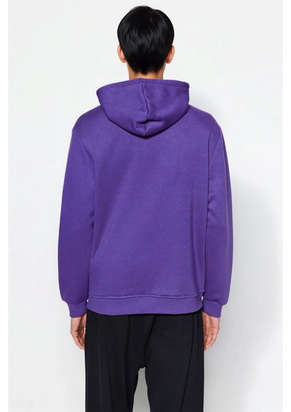 Erkek Kapüşonlu Standart Kol Regular Kalıp Slogan Desenli Sweatshirt Fonksiyonel Dayanıklı fırsatları