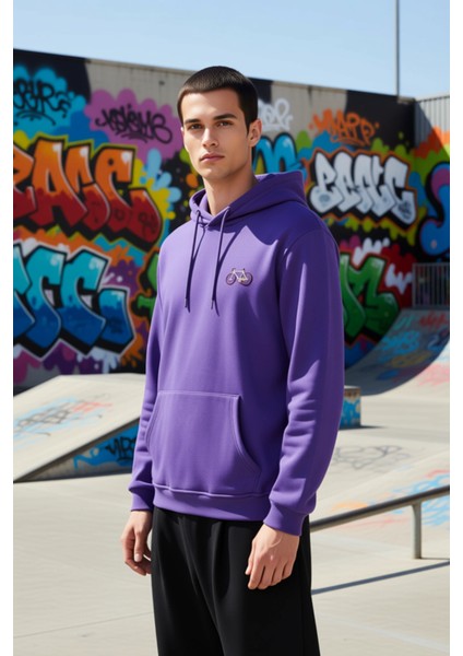 Erkek Kapüşonlu Standart Kol Regular Kalıp Slogan Desenli Sweatshirt Fonksiyonel Dayanıklı indirimleri