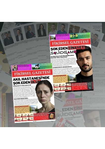 2 Dava Dosyası Dedektif Oyunu | Cinayet Çözme Suçluyu Bulma Oyunu | Dava Çözme Oyunu | Dedektiflik Oyunu | Akıl Hastanesi - Squıd Game Cinayeti fiyatları