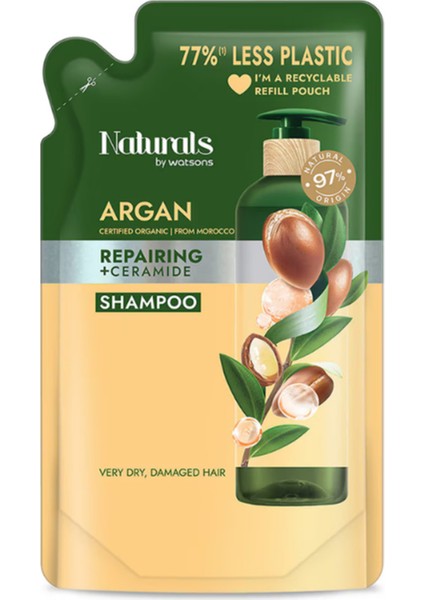 Natural Argan Oil Refill Shampoo 450 ml – Moisturizing And Repairing Treatmentbkr