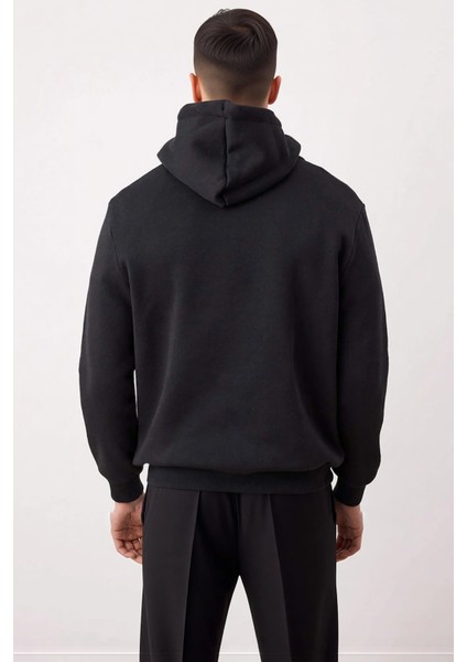 Erkek Kapüşonlu Standart Kol Regular Kalıp Sweatshirt Fonksiyonel Dayanıklı Kaliteli Rahat fırsatları