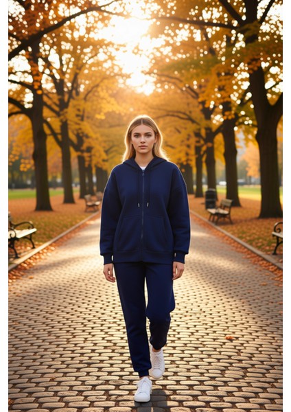 Kadın Kapüşonlu Düşük Kol Fermuarlı Sweatshirt Uzun Kollu Kalıp Fonksiyonel Dayanıklı Spor