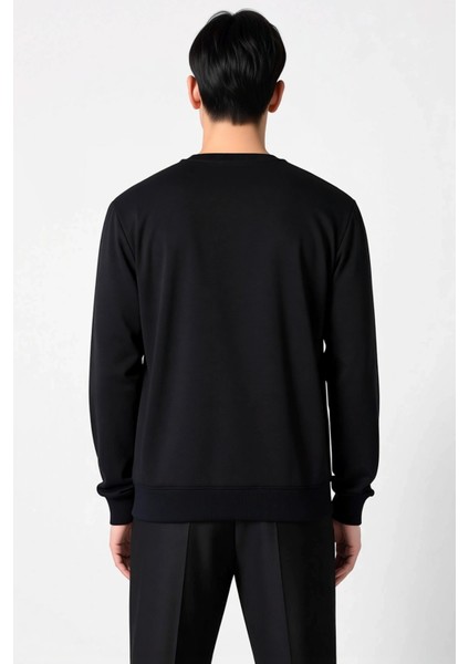 Erkek Bisiklet Yaka Standart Kol Regular Kalıp Sweatshirt Fonksiyonel Dayanıklı Kaliteli Şık fırsatları