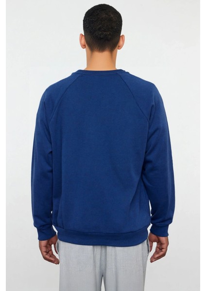 Erkek Bisiklet Yaka Reglan Kol Oversize Kalıp Sweatshirt Fonksiyonel Dayanıklı Kaliteli Şık fırsatları