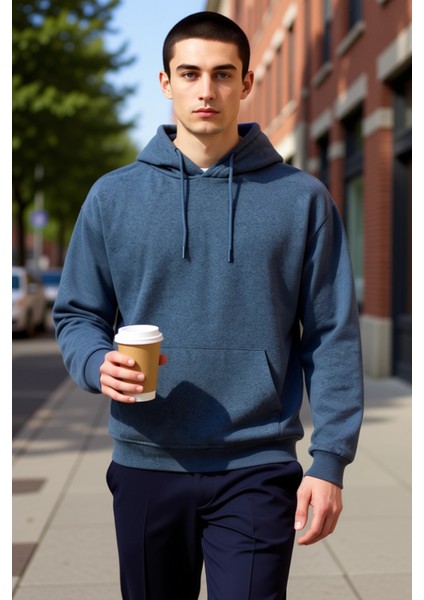 Erkek Kapüşonlu Düşük Kol Uzun Kollu Oversize Kalıp Sweatshirt Fonksiyonel Dayanıklı Rahat fiyatları