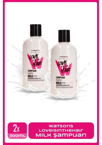 Love Is In The Hair Milk Shampoo 300ML - 2 Piecesbkr
