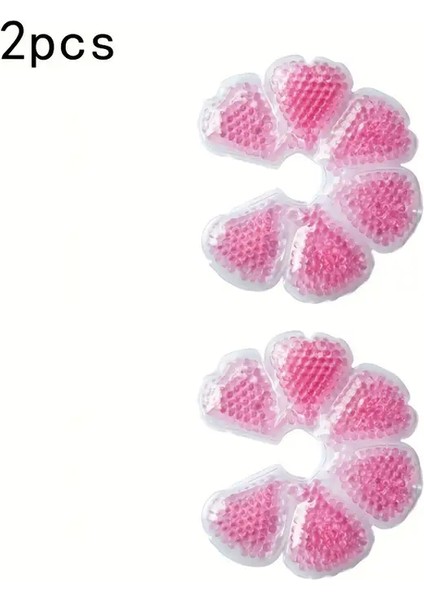 Emziren Anneler Için 2 Li Jel Göğüs Pedi – Sıcak ve Soğuk Kullanıma Uygun, Pvc Dolgulu, Konfor ve Destek Sağlayan Ped (Pembe) ( Lisinya )