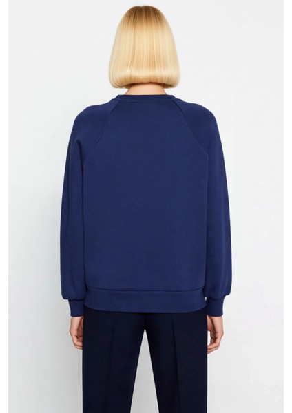 Kadın Bisiklet Yaka Reglan Kol Düz Örme Sweatshirt Fonksiyonel Dayanıklı Kaliteli Konforlu fırsatları