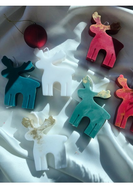 Yılbaşı Geyik Mum