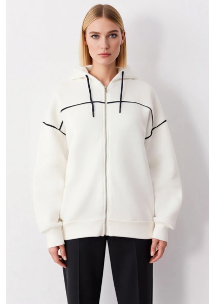 Kadın Kapüşonlu Fermuarlı Düşük Kol Sweatshirt Fonksiyonel Dayanıklı Kaliteli Konforlu Şık modelleri