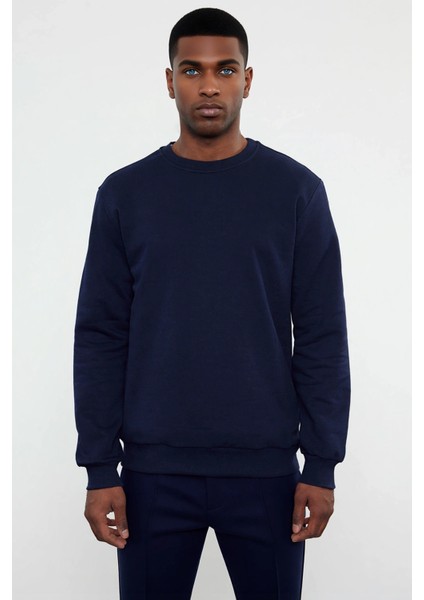 Erkek Bisiklet Yaka Standart Kol Regular Kalıp Sweatshirt Fonksiyonel Dayanıklı Kaliteli Şık modelleri