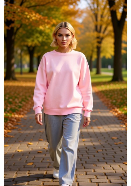 Kadın Bisiklet Yaka Düşük Kol Uzun Kollu Örme Sweatshirt Fonksiyonel Dayanıklı Kaliteli Şık