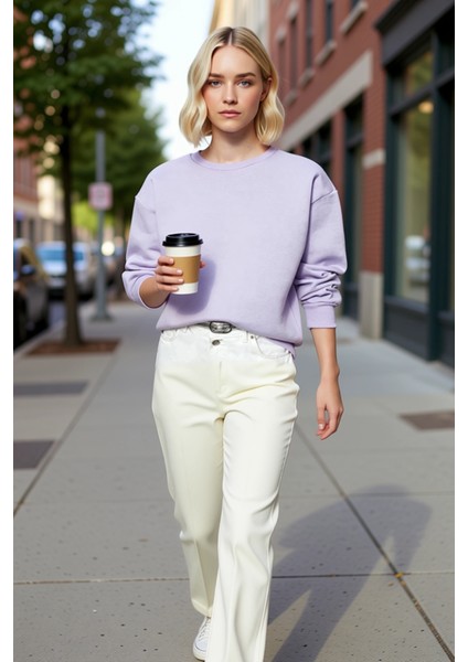 Kadın Bisiklet Yaka Düşük Kol Regular Kalıp Örme Sweatshirt Fonksiyonel Dayanıklı Kaliteli fiyatları